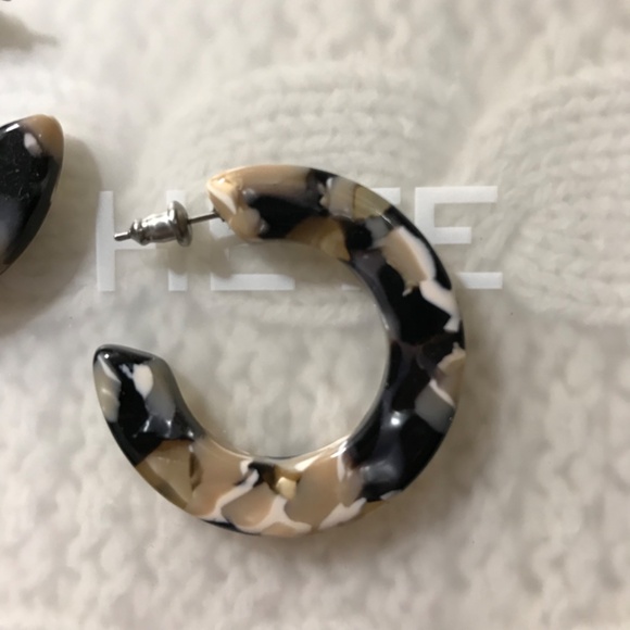 NWT Machete Acetate ‘Kate’ Hoops in Abalone - Picture 3 of 3